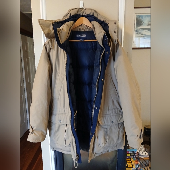 Lands' End Goose Down Parka Jacket Mens Size Large 42-44 - Picture 7 of 10